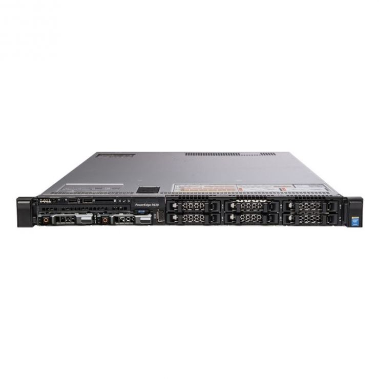 Server DELL PowerEdge R630, 2 x Intel OCTA Core Xeon E5-2667 v4 3.20 GHz, 256GB DDR4 ECC, 2 x 480GB SSD SAS + 4 x 960GB SSD NVMe PCIe + 4 x 1.8TB HDD SAS, RAID PERC H730, 2 x PSU, Front bezel, GARANTIE 2 ANI