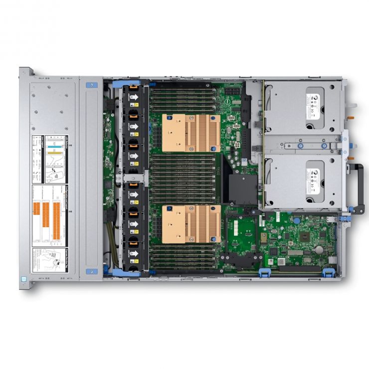 Server DELL PowerEdge R740XD, 2 x Intel 24-Core Xeon Platinum 8160 2.10 GHz, 512GB DDR4 ECC, 24 x 1TB SSD, RAID PERC H730P, 2 x PSU, Front bezel, GARANTIE 2 ANI