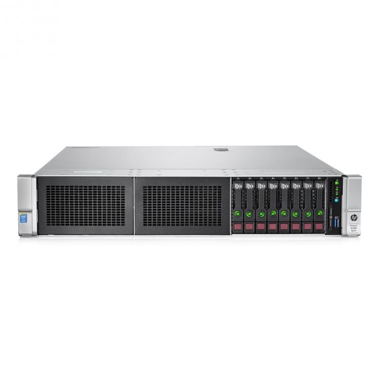 Server HP ProLiant DL380 Gen9, 2 x Intel 10-Core Xeon E5-2660 v3 2.60 GHz, 64GB DDR4 ECC, 2 x 450GB HDD SAS, RAID Smart Array P440ar, 2 x PSU, GARANTIE 2 ANI
