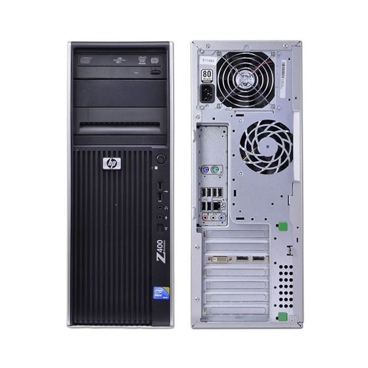 HP Z400 Workstation Intel HEXA Core Xeon X5675 3.06 Ghz, 24GB DDR3, 500GB SSD, nVidia Quadro 4000, DVDRW, GARANTIE 3 ANI