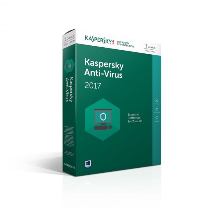 Kaspersky Anti-Virus 2017, 3 PC, 1 AN, Retail