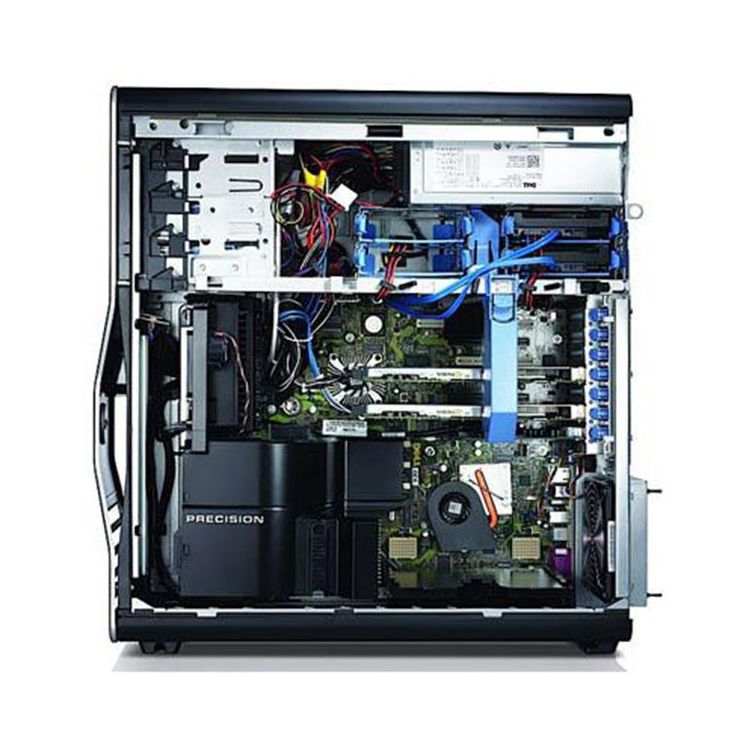 DELL Precision T7500 Workstation, 2 x Intel HEXA Core Xeon X5675 3.06GHz, 16GB DDR3 ECC, 128GB SSD + 1TB HDD, nVidia Quadro 4000, DVDRW, GARANTIE 3 ANI