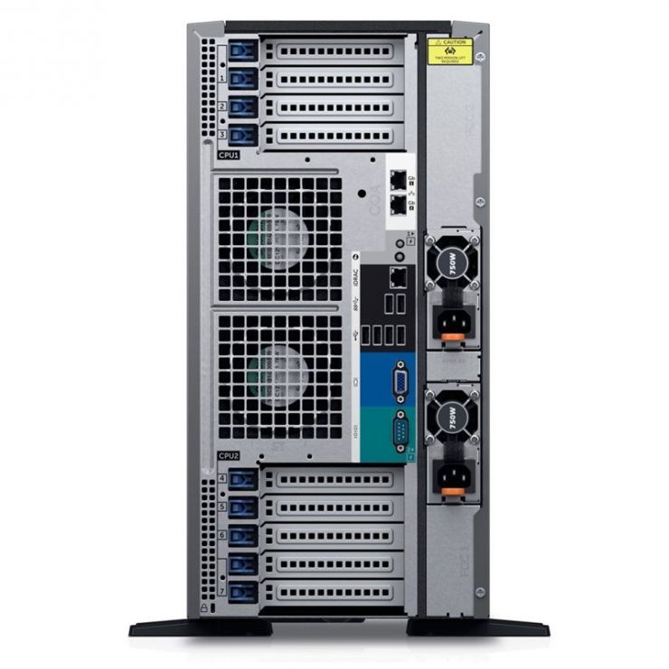Server DELL PowerEdge T630, 2 x Intel HEXA Core Xeon E5-2620 v3 2.40 GHz, 64GB DDR4 ECC, 8 x 600GB HDD SAS, RAID PERC H730, 2 x PSU, GARANTIE 2 ANI