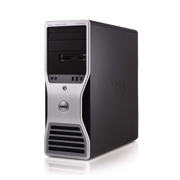 DELL Precision T5500 Workstation, 2 x Intel HEXA Core Xeon X5680 3.33GHz, 48GB DDR3 ECC, 250GB SSD + 1TB HDD, nVidia Quadro 6000, DVDRW, GARANTIE 3 ANI