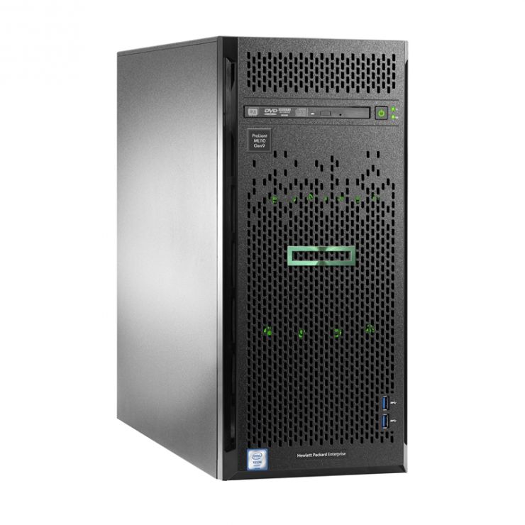 Server HP ProLiant ML110 Gen9, Intel 12-Core Xeon E5-2690 v3 2.60 GHz, 32GB DDR4 ECC, 4 x 300GB HDD SAS, RAID SmartArray P440/4GB, 2 x PSU, GARANTIE 2 ANI