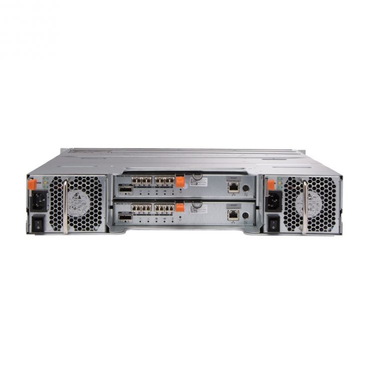 Storage DELL PowerVault MD3620f, 24 x 600GB HDD SAS 15k, 2 x Controller FC 8Gbps, 2 x PSU, Front bezel, Rail kit
