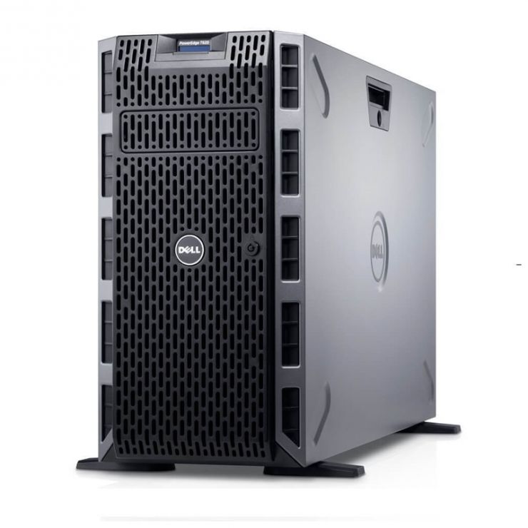Server DELL PowerEdge T630, 2 x Intel HEXA Core Xeon E5-2609 v3 1.90 GHz, 32GB DDR4 ECC, RAID PERC H730, 2 x PSU, GARANTIE 2 ANI