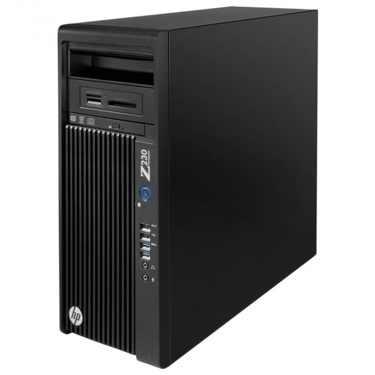 HP Z230 Workstation, Intel Xeon QUAD Core E3-1240 v3 3.40 GHz, 32GB DDR3, 512GB SSD, nVidia Quadro P400, DVDRW, GARANTIE 3 ANI