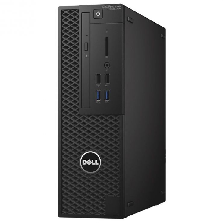 Workstation Refurbished DELL Precision T3420 SFF, Intel Xeon QUAD Core E3-1270 V5 3.60 GHz, 16GB DDR4, 256GB SSD + 1TB HDD, nVidia Quadro K1200, GARANTIE 3 ANI