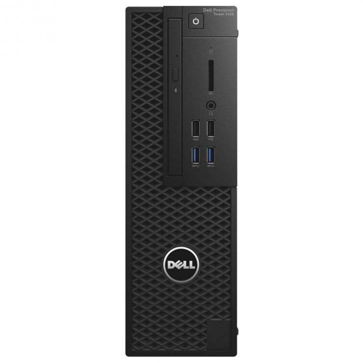 Workstation Refurbished DELL Precision T3420 SFF, Intel Xeon QUAD Core E3-1270 V5 3.60 GHz, 16GB DDR4, 256GB SSD + 1TB HDD, nVidia Quadro K1200, GARANTIE 3 ANI