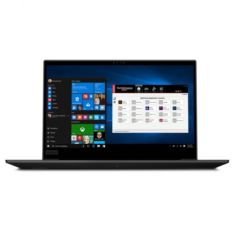 Laptop Refurbished LENOVO ThinkPad P1 15.6" UHD 4K, TOUCHSCREEN, Intel Core i7-8750H 2.20 GHz, 16GB DDR4, 1TB SSD, nVidia Quadro P1000, GARANTIE 2 ANI