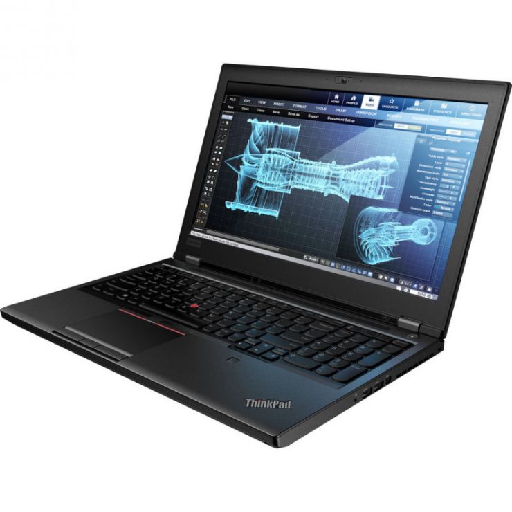 Laptop Refurbished LENOVO ThinkPad P52 15.6" FHD, Intel Core i7-8850H pana la 4.30GHz, 32GB DDR4, 512GB SSD, nVidia Quadro P3200, GARANTIE 2 ANI
