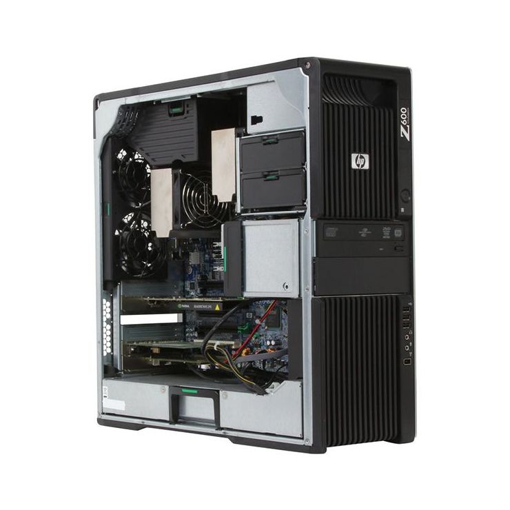 HP Z600 Workstation, 2 x Intel QUAD Core Xeon X5570 2.93 GHz, 12GB DDR3 ECC, 2 x 300GB HDD WD Raptor 10k, nVidia Quadro FX 1800, DVDRW, GARANTIE 3 ANI