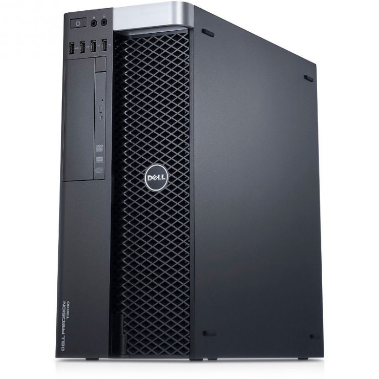 Workstation DELL Precision T3600, Intel OCTA Core Xeon E5-2670 2.60 GHz, 32GB DDR3 ECC, 1TB HDD, nVidia Quadro K2200, Second-hand