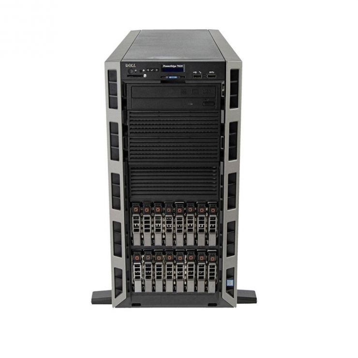 Server DELL PowerEdge T620, 2 x Intel HEXA Core Xeon E5-2620 v2 2.10 GHz, 32GB DDR3 ECC, 4 x 600GB HDD SAS, RAID PERC H710, 2 x PSU, GARANTIE 2 ANI