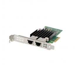 Placa de retea DELL Intel X550-T2, 10GBe, 2 Porturi RJ-45, Full Profile, 4V7G2