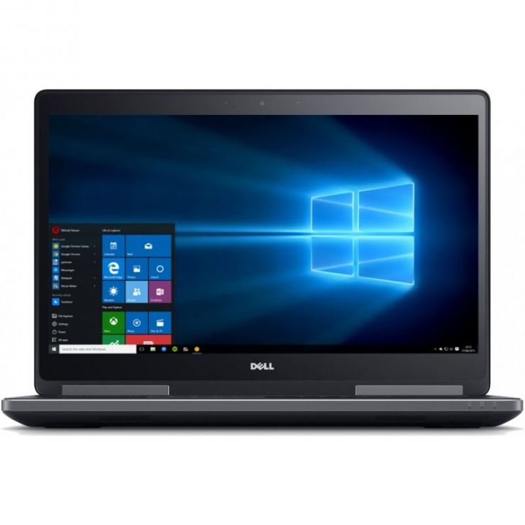Laptop DELL Precision 7720 17.3" FHD, Intel Core i7-6920HQ pana la 3.80 GHz, 32GB DDR4, 512GB SSD, nVidia Quadro P3000, Webcam, GARANTIE 2 ANI