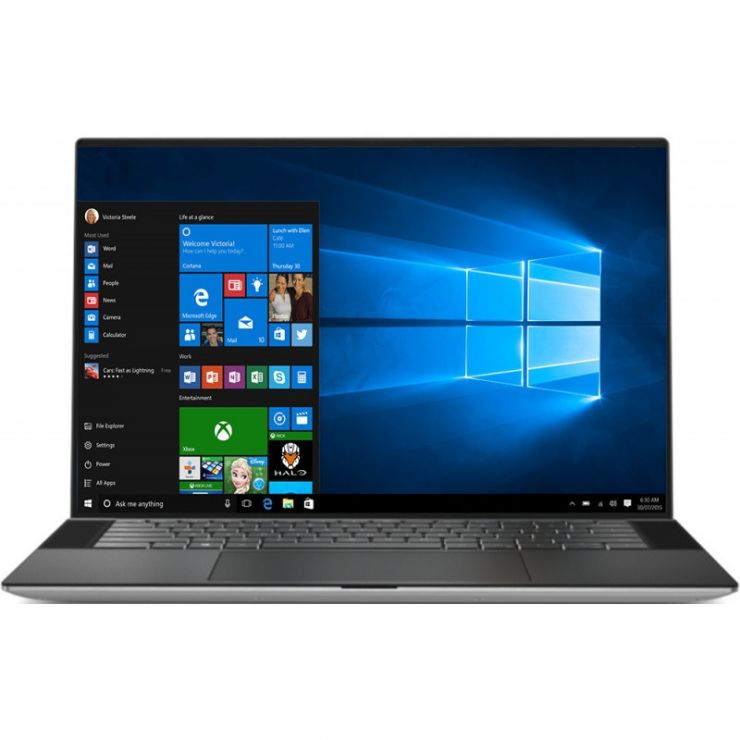 Laptop DELL XPS 15 9500 15.6" 4K UHD+, TOUCHSCREEN, Intel Core i7-10750H pana la 5.0 GHz, 64GB DDR4, 1TB SSD, nVidia GeForce GTX 1650 Ti, GARANTIE 2 ANI