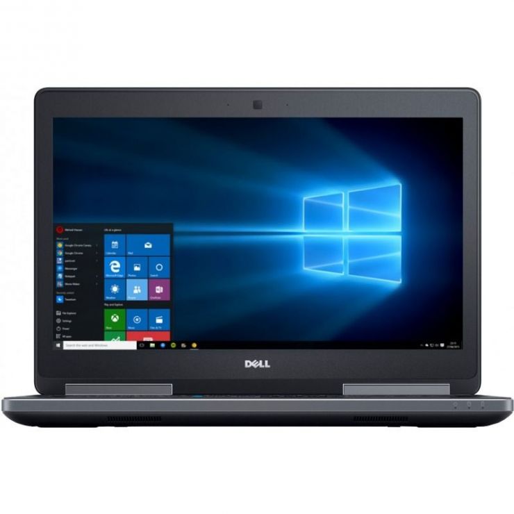 Laptop Refurbished DELL Precision 7520 15.6" FHD, Intel Xeon QUAD Core E3-1535M v6 pana la 4.20 GHz, 32GB DDR4, 1TB SSD, nVidia Quadro M2200, GARANTIE 2 ANI