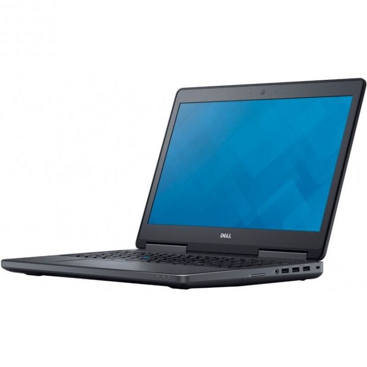 Laptop Refurbished DELL Precision 7520 15.6" FHD, Intel Xeon QUAD Core E3-1535M v6 pana la 4.20 GHz, 32GB DDR4, 1TB SSD, nVidia Quadro M2200, GARANTIE 2 ANI